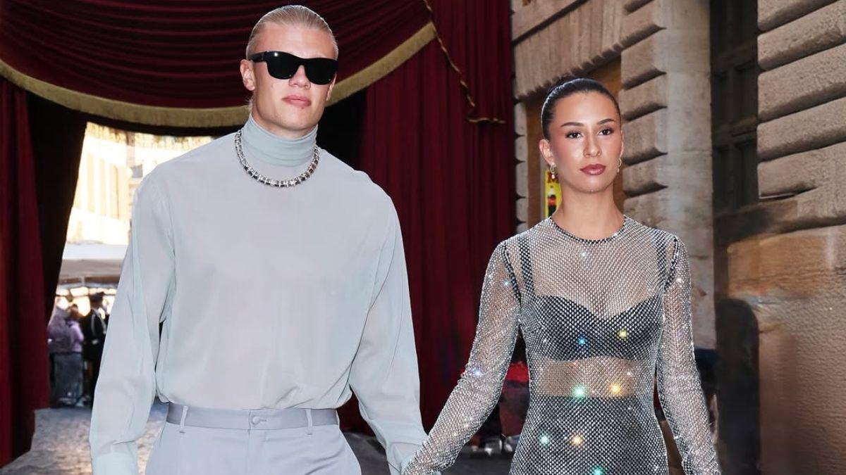 Haaland and his girlfriend shine with their outfits at the Dolce & Gabbana fashion show