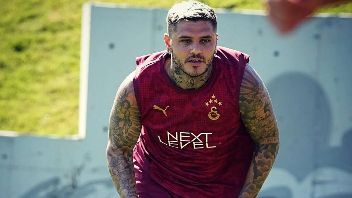 The process is underway. Mauro Icardi shares fresh photos from Galatasaray team training