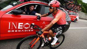 Incident involving Ratcliffe's team: INEOS car hits spectator at Tour de France