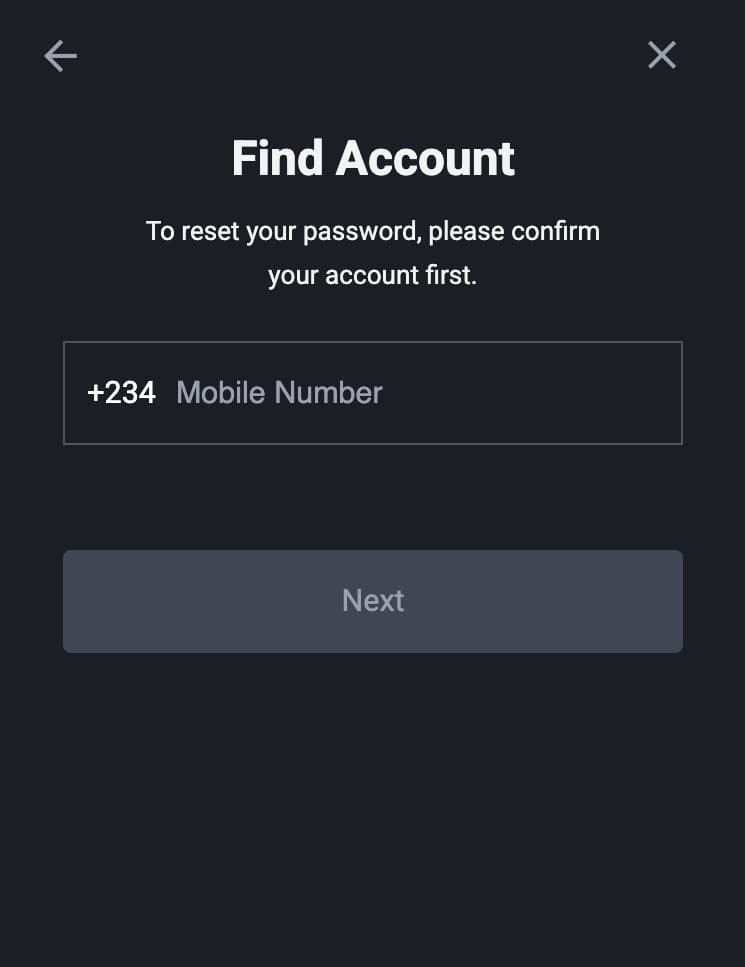 How to recover a password at SportyBet?