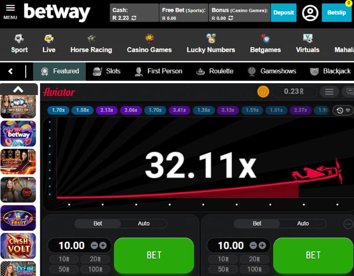 Betway Aviator Game