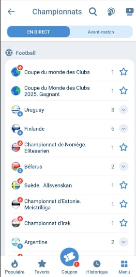 Paris en direct avec 1xBet