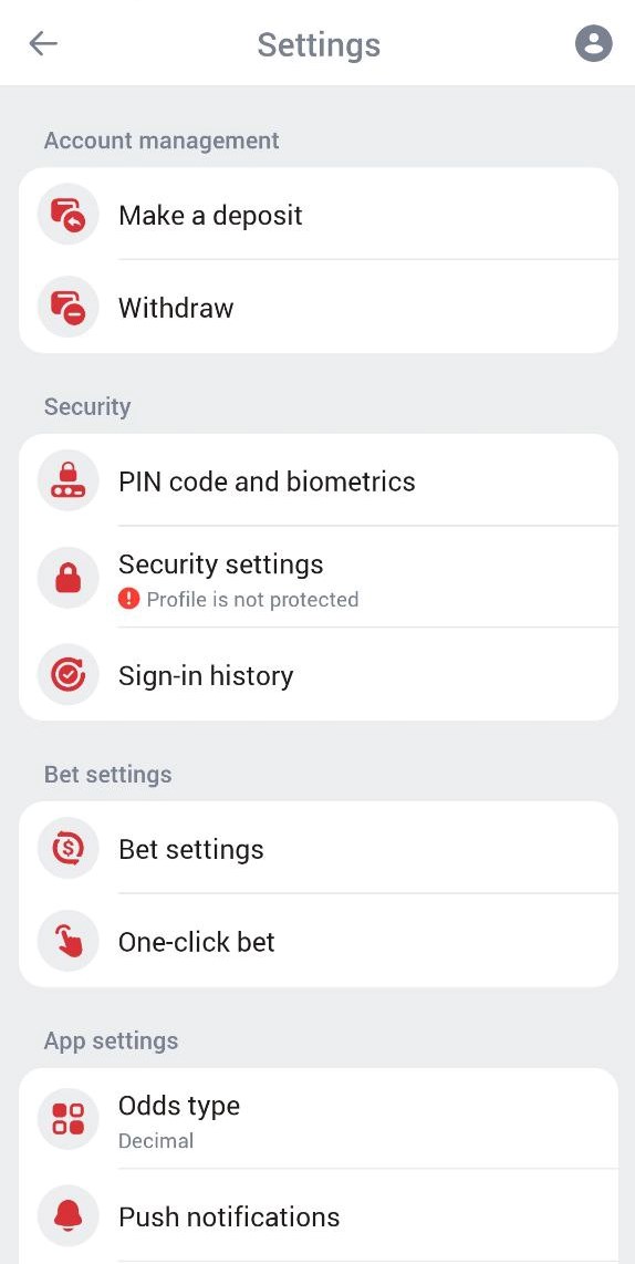 888starz Account Settings