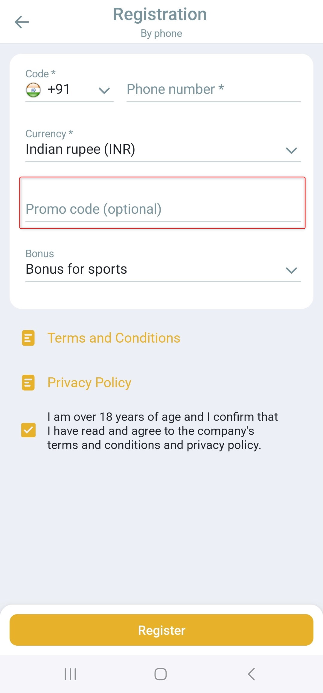 Melbet Promo Code Entry Field
