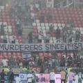 Une banderole provocatrice du côté de Maccabi.