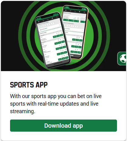 UniBet app dashboard screenshot