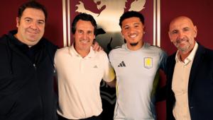 Official: Jadon Sancho is an Aston Villa player.