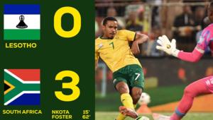 Victory and triumph! Bafana Bafana cruise to a resounding win over Lesotho