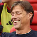 Matias Almeyda, Head Coach of Sevilla FC, enjoys the pre match atmosphere prior to the LaLiga