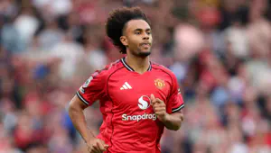 Joshua Zirkzee of Manchester United during the Premier League match