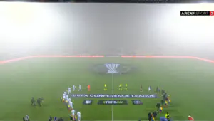 Conference League match between Rijeka and Sparta suspended due to rain