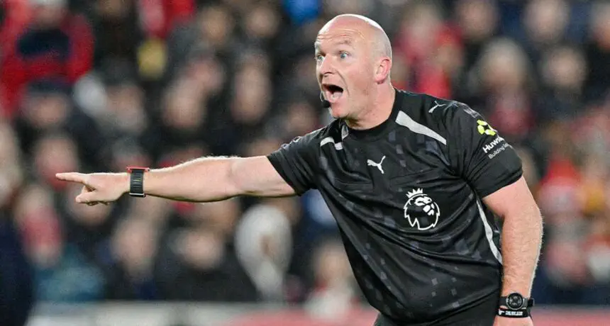 The referee was substituted at halftime in the Brentford vs Liverpool match. What happened?