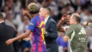 Clash of two stars. Vinicius had a spat with Yamal after the final whistle