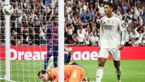 Barcelona fans outraged as referee allows Bellingham goal after controversial Huijsen incident