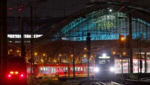 Mass brawl! Schalke and Borussia Dortmund fans clash at Cologne station
