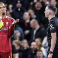Controversial moment: Referee disallows van Dijk's goal against Man City