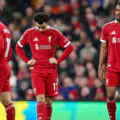 Curtis Jones of Liverpool looks dejected during the Premier League match
