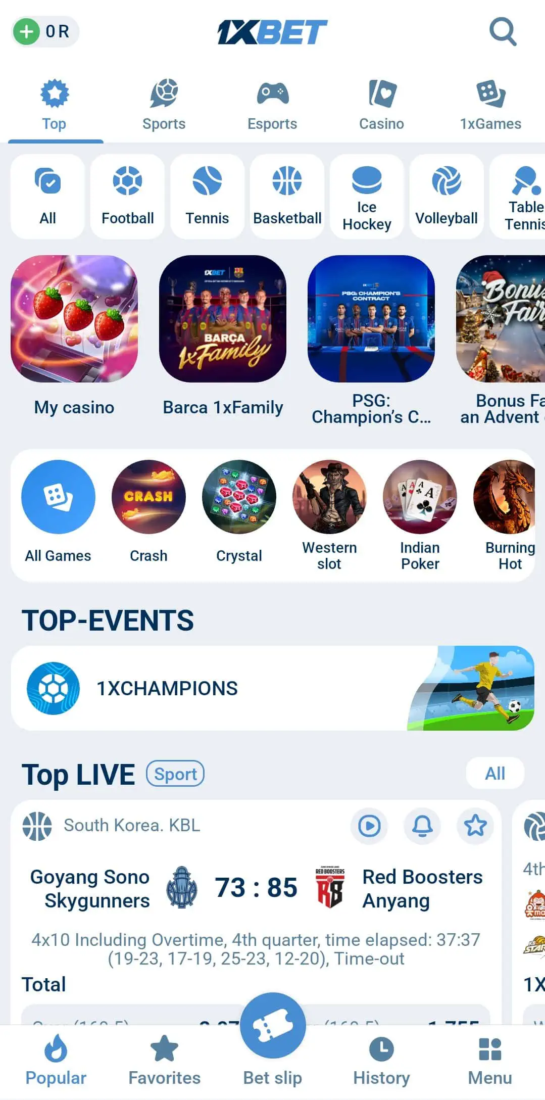 1xbet for Android