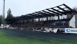 Nightmare! Finnish fans set fire to stadium of relegated team