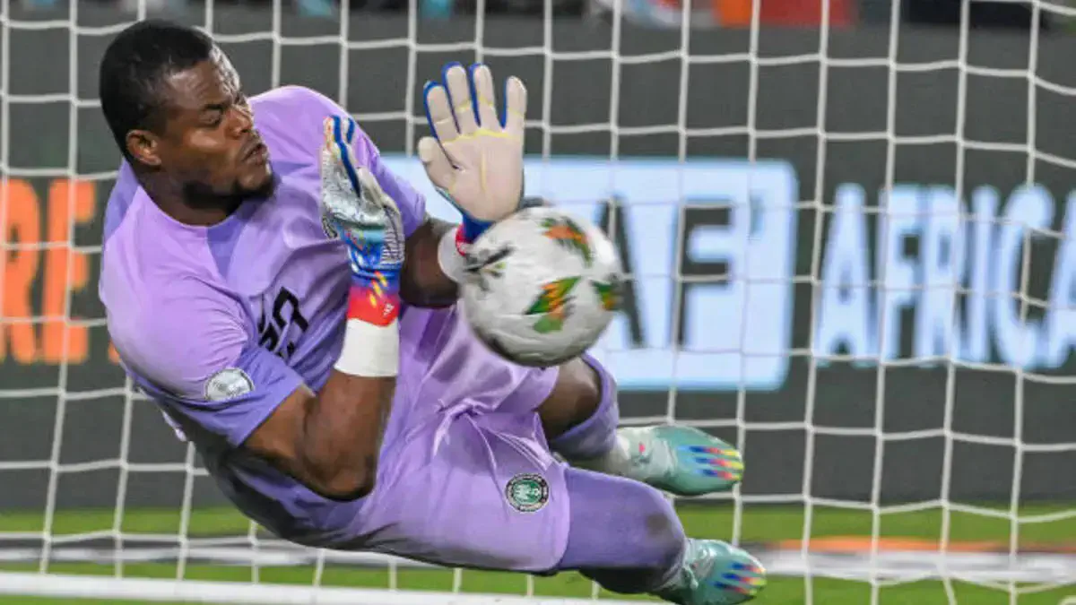 Super Eagles First-Choice Goalkeeper Stanley Nwabali Arrives in Camp Ahead  of AFCON 2025 | Dailysports