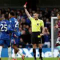 Chelsea players have received 6 red cards in the Premier League season. Who holds the record?
