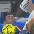 Very rough! Antonio Rüdiger lands a brutal knee to Getafe defender Rico's face. What did the referee say?