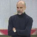 Il faut voir ça. La réaction de Guardiola aux actions de Cherki lors du match contre Arsenal