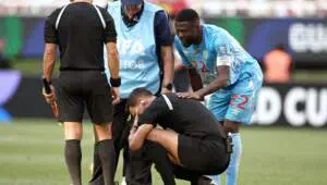 Emotional Moment: Referee Facundo Tello Injury Halts DR Congo vs Jamaica Clash as Leopards Seal World Cup Spot