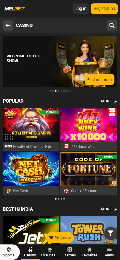 Melbet Online Casino
