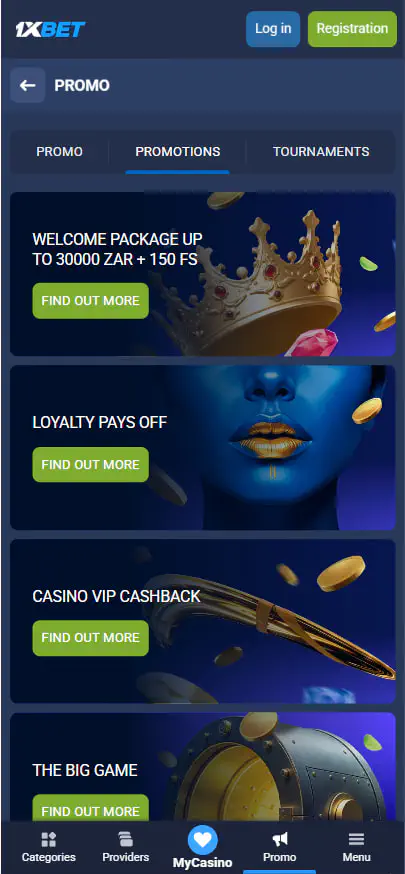 1xBet Casino Promotions