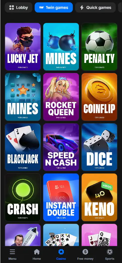 1win Games