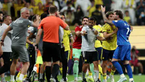 Goal straight from a throw-in! Al-Hilal score bizarre equaliser to delay Ronaldo’s title celebrations