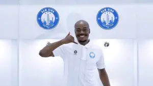 Percy Tau follows Njabulo Blom on exit door at Vietnamese club Nam Dinh FC