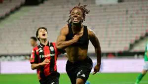 Elye Wahi’s Late Double Fires Nice Past Saint-Étienne to Secure Ligue 1 Survival