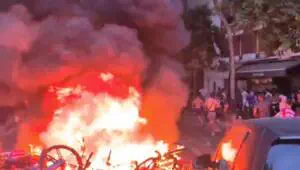 Riots instead of celebration. Paris burns through the night after PSG’s victory, police detain hundreds