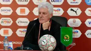 Hugo Broos backs Bafana Bafana striker Lyle Foster despite the player missing a penalty 