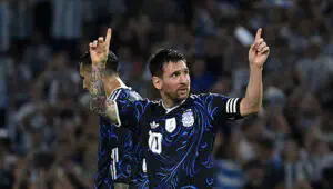 Legendary moment. Argentina superstar and icon joins up with the squad
