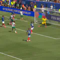 How? Ismaïla Sarr misses from 7 meters against France