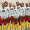 Cameroon’s women’s national team on a training camp in Yaounde