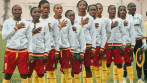Cameroon’s women’s national team on a training camp in Yaounde