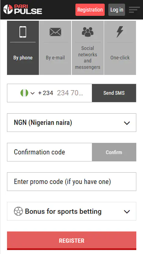 Registration at PariPulse App