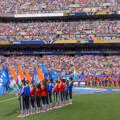 Ivorian players pray with the Curaçao team after their World Cup match