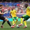 Stephen Eustaquio ends South Africa's last 16 chances with a volley for Canada to win 1-0 