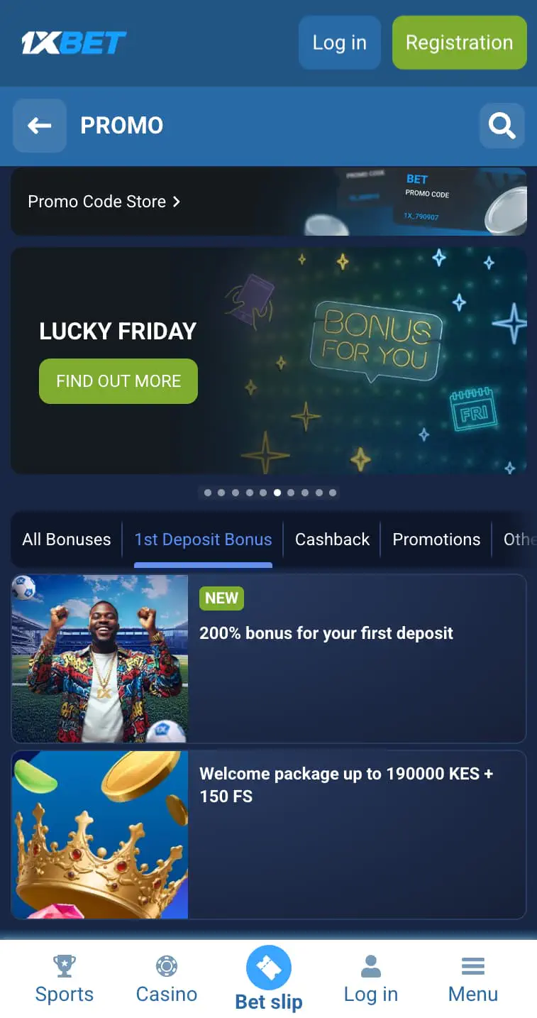 1xbet Welcome Bonus in Kenya