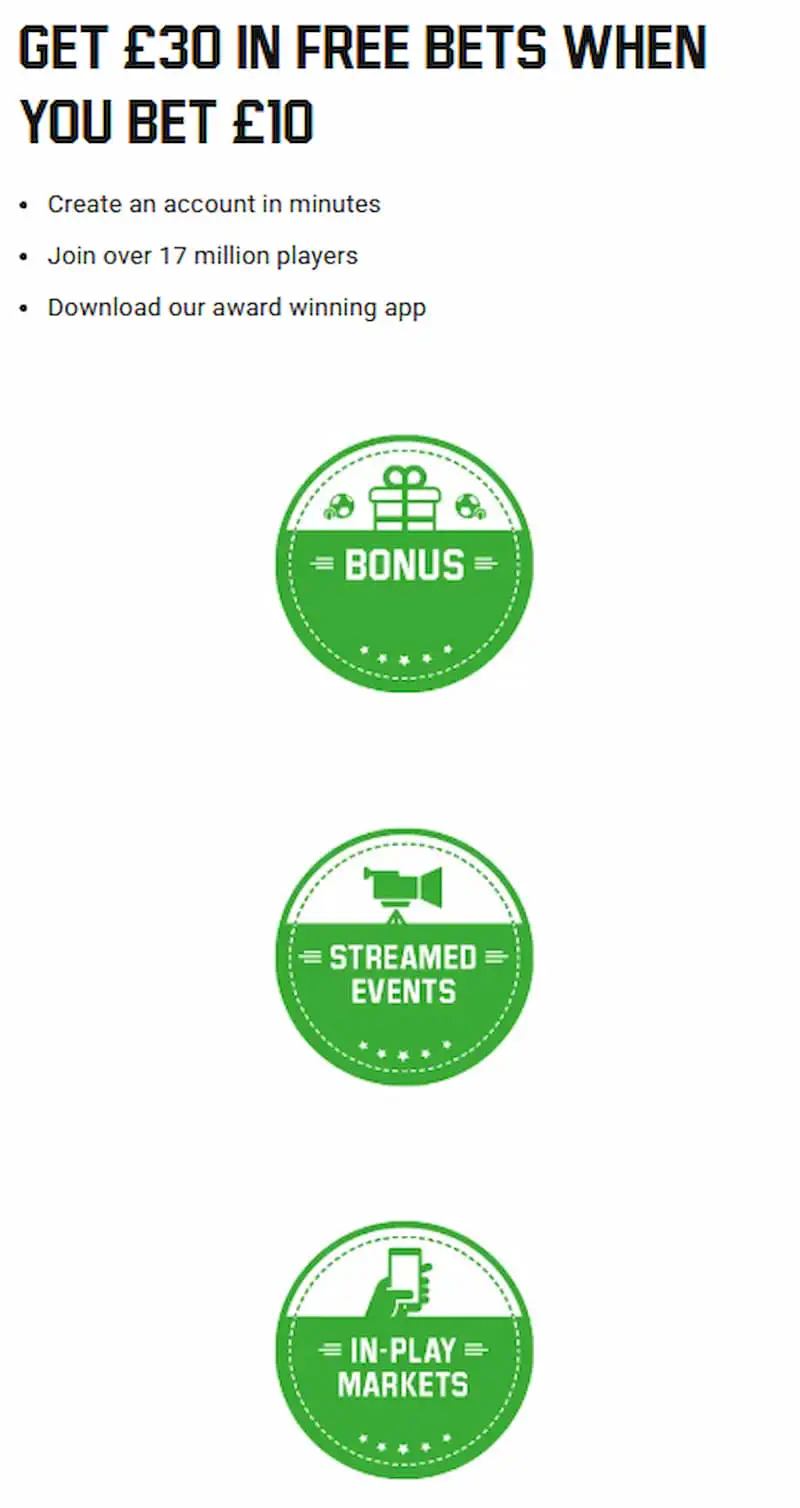 Unibet Bonus fo newcomers