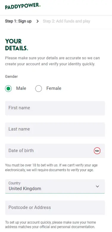 Registration bonus