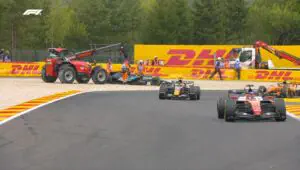 Disaster strikes on the opening lap! Russell out after collision with Hamilton at Belgian Grand Prix