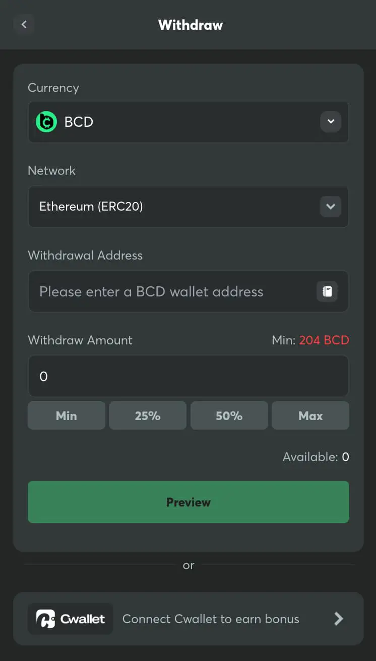 Withdraw BC.Game Bonus