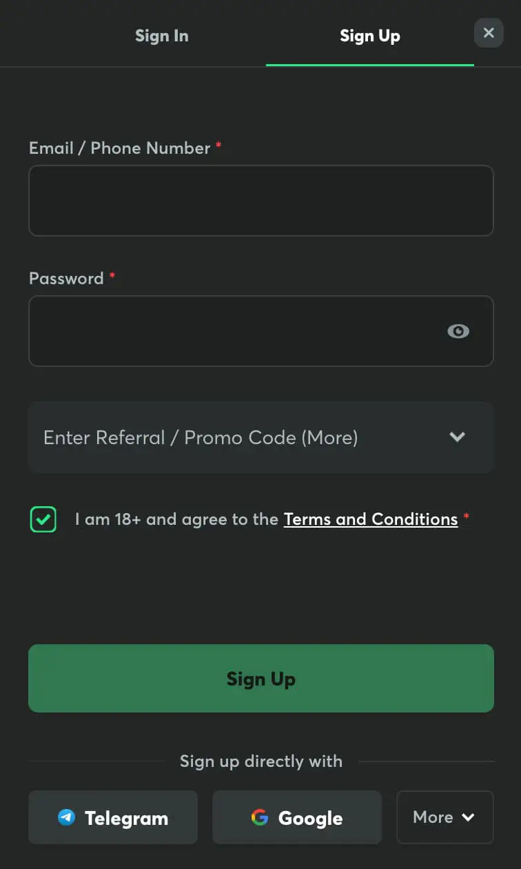BC.GAME Register