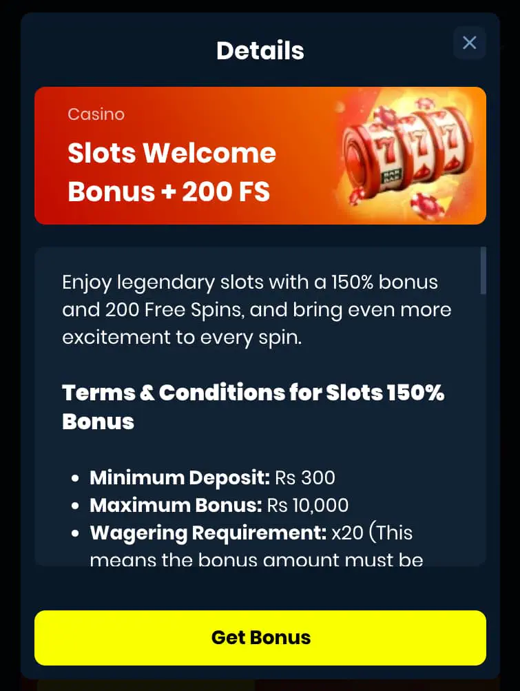 4Rabet casino bonus